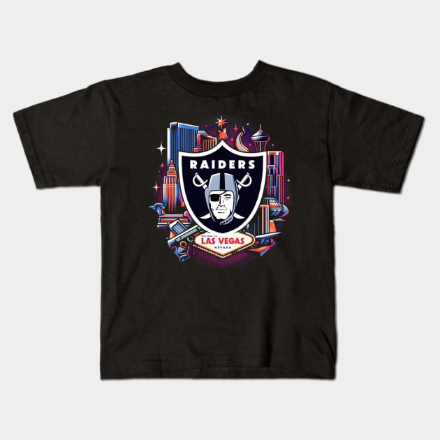 Las Vegas Raiders Welcome to Las Vegas Kids T-Shirt by Venomshock